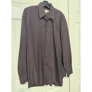 Pronto Uomo Men's Purple Dress Shirt Size‎ Large